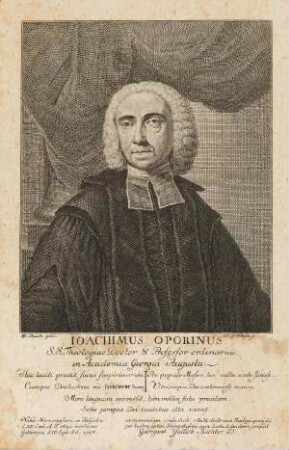 Bildnis von Joachim Oporin (1695-1753)
