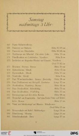 Samstag nachmittags 3 Uhr (Nr. 167-447)