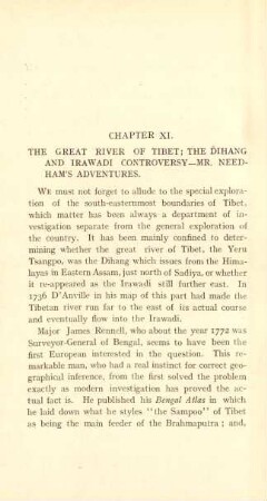Chapter XI. The great river of Tibet ...