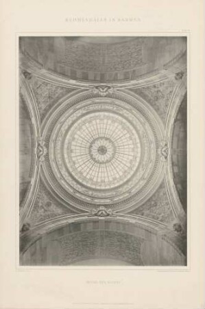 Innenansicht der Kuppel der Ruhmeshalle in Barmen