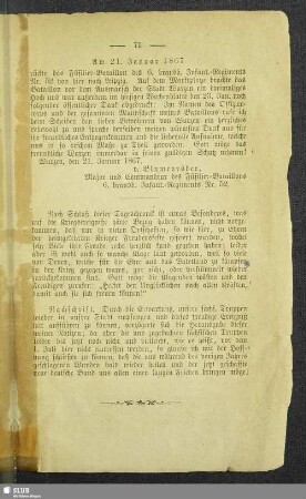 Am 21. Januar 1867