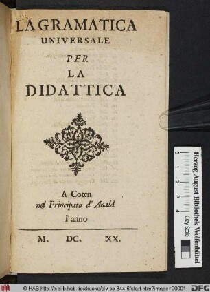 La Gramatica Universale : Per La Didattica