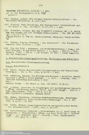 5. Musikalische Grundlagenforschung, Soziologie und Ethnologie