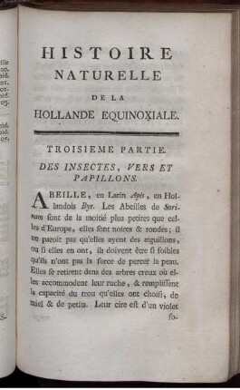 Troisieme Partie. Des Insectes, Vers Et Papillons.