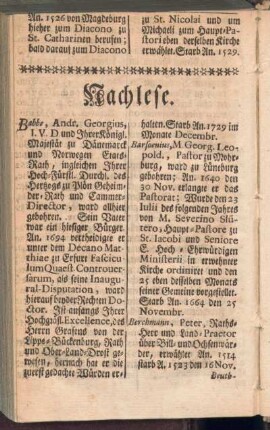 Nachlese