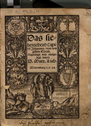 Das siebenzehend Capitel Johannis, von dem gebete Christi