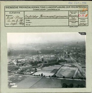 Krefeld, Baumwollspinnerei, Industrieanlage