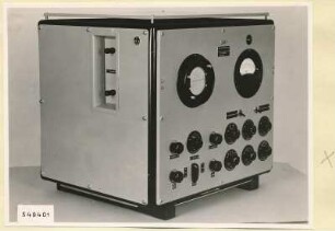 Impulsstrommesser Typ 06-95001.1, Vorderseite geschlossen, Foto 1954