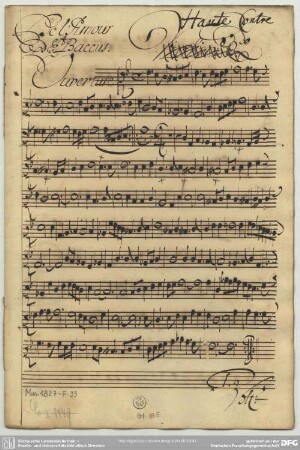 Lully, J. B., Les fêtes de l'Amour et de Bacchus, LWV 47 / Ausw.