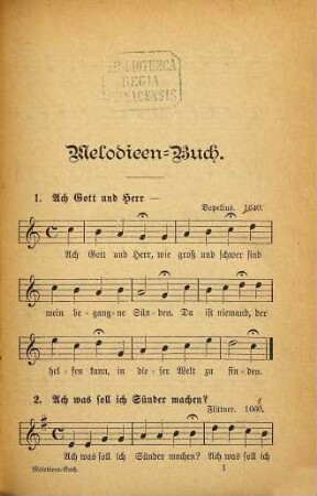Melodieenbuch zum Gesangbuch für die evangelisch-reformierten Gemeinden im Fürstentum Lippe