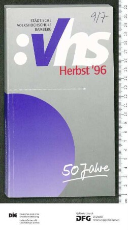Programm 1. Semester 1996/1997