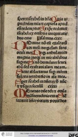 Domine non est exaltatum cor meum...