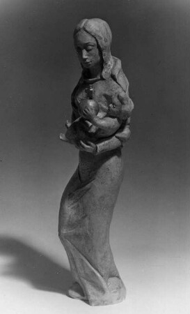 Madonna : Tonkeramik Rudolf Mogl. Madonna. Ton (vor 1946; R. Mogl)