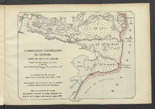Carte du delta du Danube.