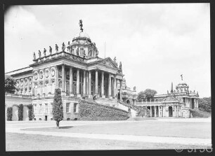 Potsdam, Communs, Südcommun, Blick seitlich auf die Communs.