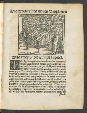 Die gepurt eines newen Propheten ... Das zwey und dreissigst Capitel.