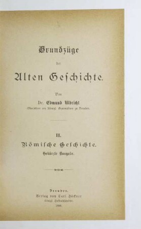 Teil 1,2: Römische Geschichte