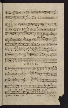 9-19, Violino I. Missa II.