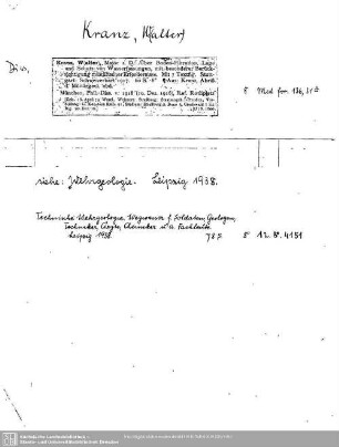 Kranz, Walter