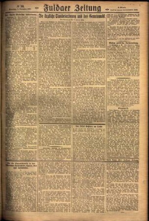 Zweite Ausgabe vom Sonntag, den 05. Dezember 1926.