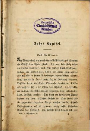 Die Belagerung von Rheinfels : Geschichtlicher Roman von Gustav vom See. 1