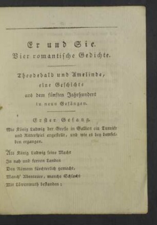 Theobald und Amelinde