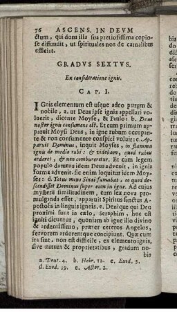 Gradus Sextus. Ex consideratione ignis.