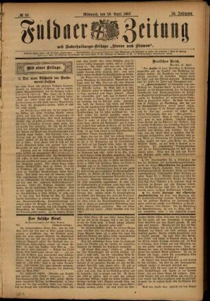 Ausgabe vom Mittwoch, den 28. April 1897.