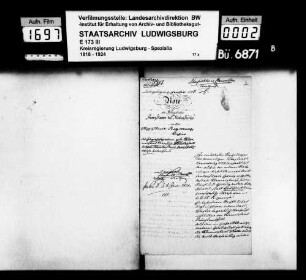 Scharfrichter und Kleemeister, Oberamt Backnang