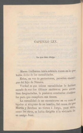 Capítulo LXX. - Lo que hizo Jorge.