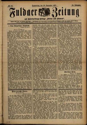 Ausgabe vom Donnerstag, den 18. November 1897.