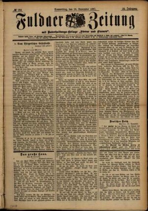 Ausgabe vom Donnerstag, den 18. November 1897.