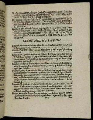 Libri Medici Latini.