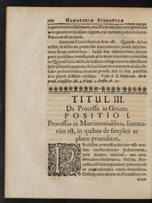 Titul. III. De Processu in Genere
