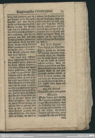 Der XIX. Articul. Von Ursach der Sünden