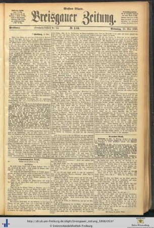15.05.1898 (Erstes Blatt)