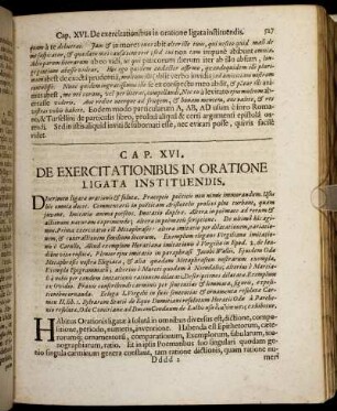 Cap. XVI. De Exercitationibus In Oratione Ligata Instituendis