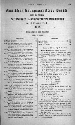 No. 25, 19. Dezember 1918