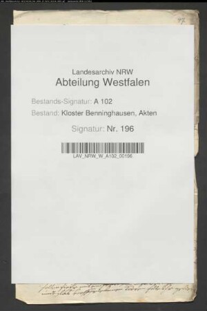 Leibzuchtrente der Witwe Kersting