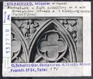 Straßburg, Münster: Westfassade, Strebepfeiler, Blendmaßwerk