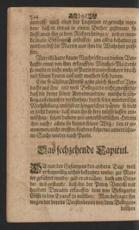 Das sechzehende Capitul