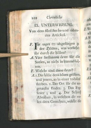 [IX. - XV. Unterweisung.]