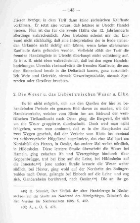 2. Die Weser u. das Gebiet zwischen Weser u. Elbe.