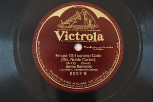 Ernani - Oh! sommo Carlo : (Oh, noble Carlos) (Act 3) / (Verdi)