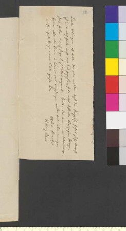 Brief von Henckel-Donnersmarck, Eleonore Maximiliane Ottilie Gräfin geb. Lepel Gräfin von an Goethe, Johann Wolfgang von