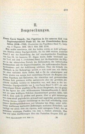 Besprechungen