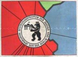 Kiste zum 3. Deutschlandtreffen der Jugend 1964, mit Inhalt