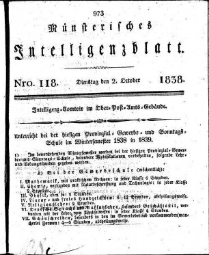 Münsterisches Intelligenzblatt