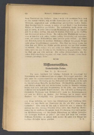 Missionsrundschau. Niederländisch-Indien