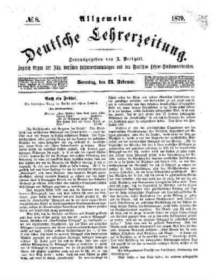 Auch ein Fröbel : ein kritischer Gang im Geiste des echten Fröbels ; (Schluß folgt)